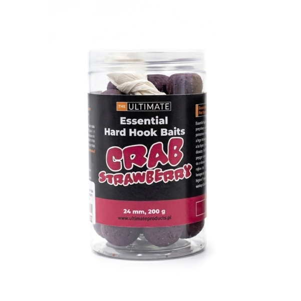 UltimateProducts Essential Hard Hookbaits - Crab Strawberry 24 mm UltimateProducts Essential Hard Hookbaits - Crab Strawberry 24 mm