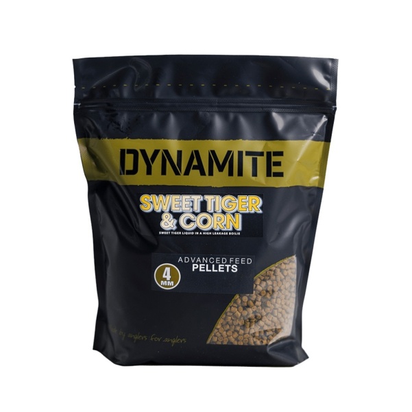 DynamiteBaits Sweet Tiger & Corn Advanced Feed Pellet 4 mm / 900 g DynamiteBaits Sweet Tiger & Corn Advanced Feed Pellet 4 mm / 900 g
