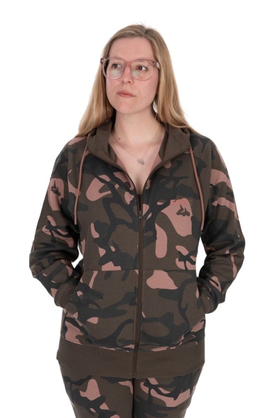 Fox Womens Zipped CAMO Hoodie M (12-14) Fox Womens Zipped CAMO Hoodie M (12-14)