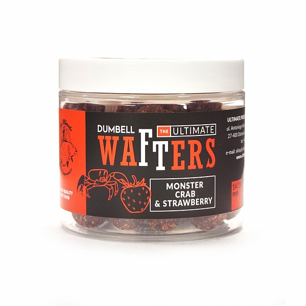UltimateProducts Wafters - Monster Crab & Strawberry dumbell wafters 14/18mm UltimateProducts Wafters - Monster Crab & Strawberry dumbell wafters 14/18mm