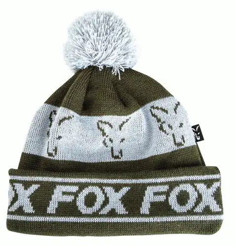 Fox Green and Silver Lined Bobble uniwersalny