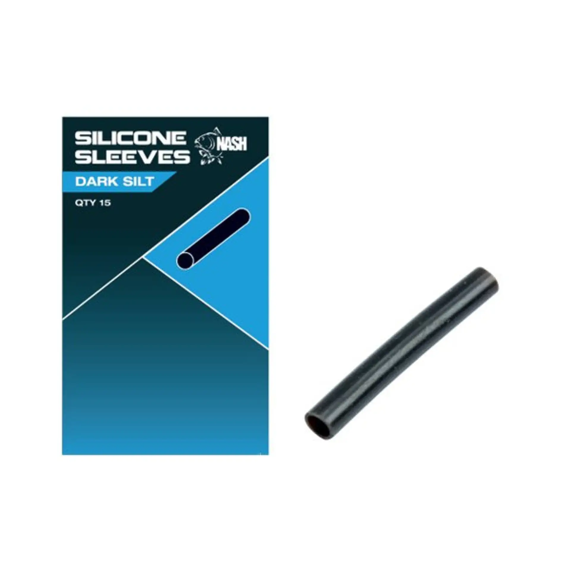 Nash Silicone Sleeves Dark Silt 15 sztuk