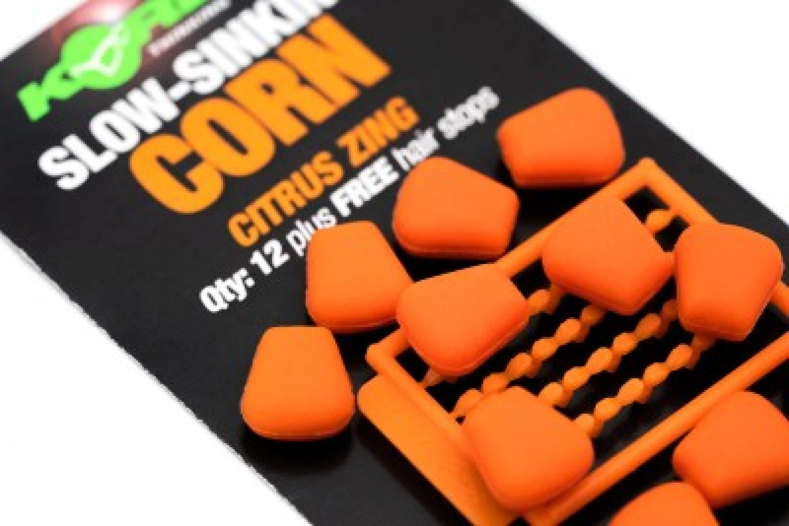 Korda Slow Sinking Corn Citrus Zing Orange   10 sztuk + stoperki