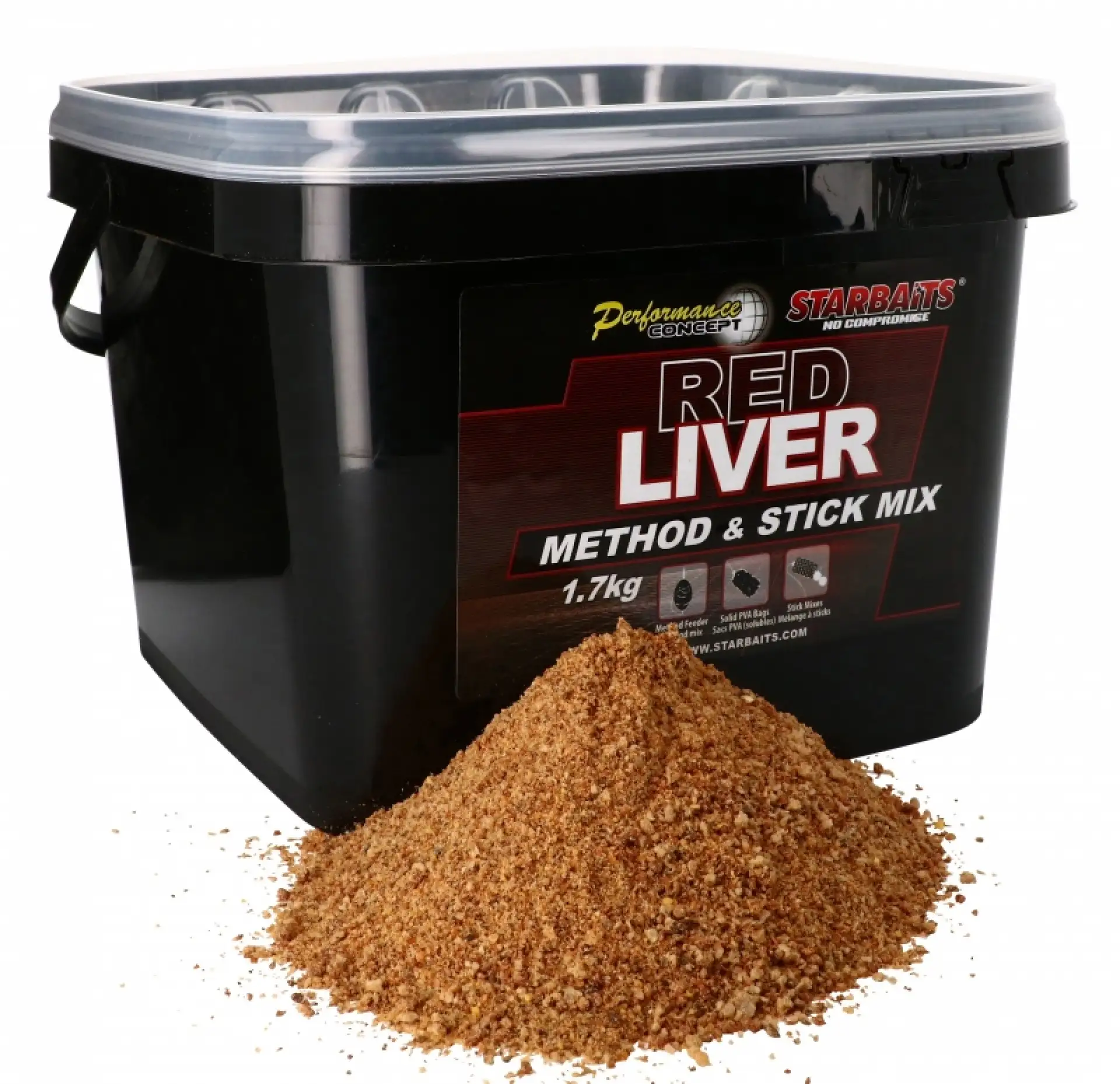 Starbaits Performance Method and Stick Mix - Red Liver  1,7kg