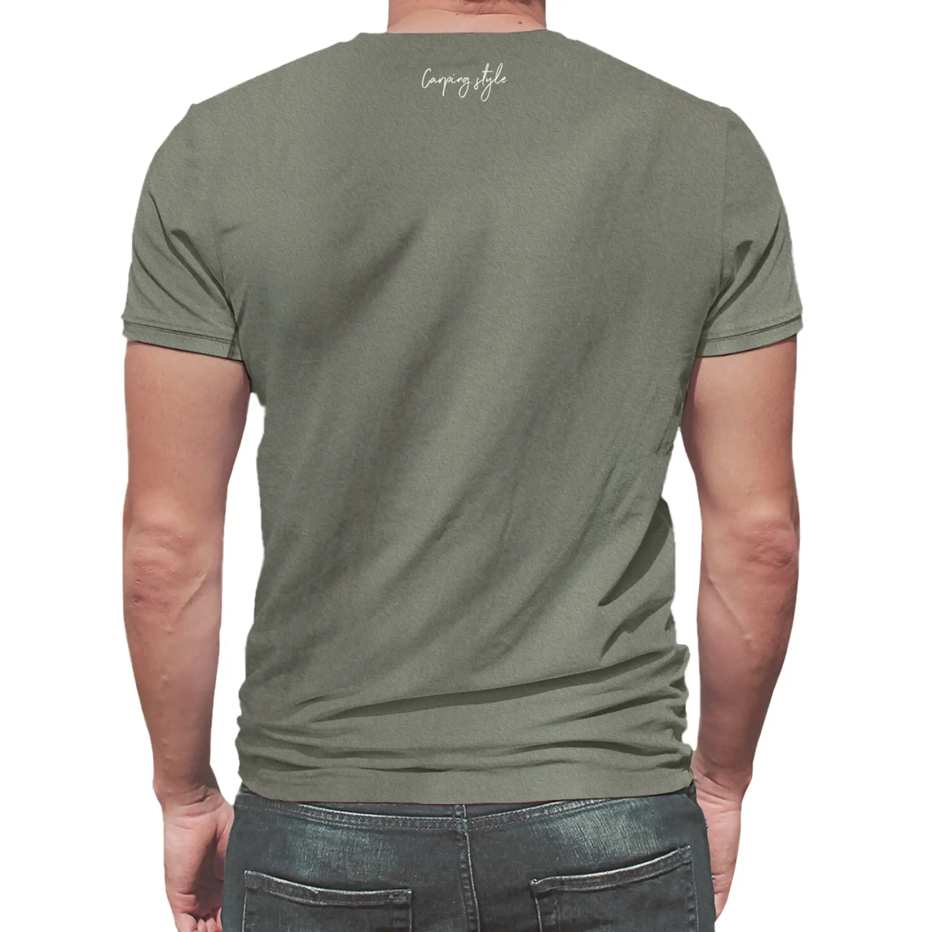Rockworld Carping Style Melange Khaki  - koszulka męska