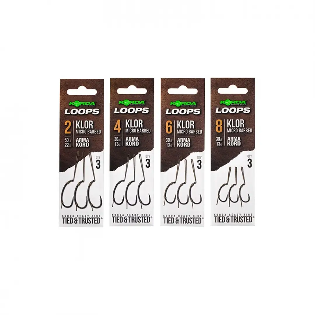 Korda Klor Ready Tied Loop Rigs  6