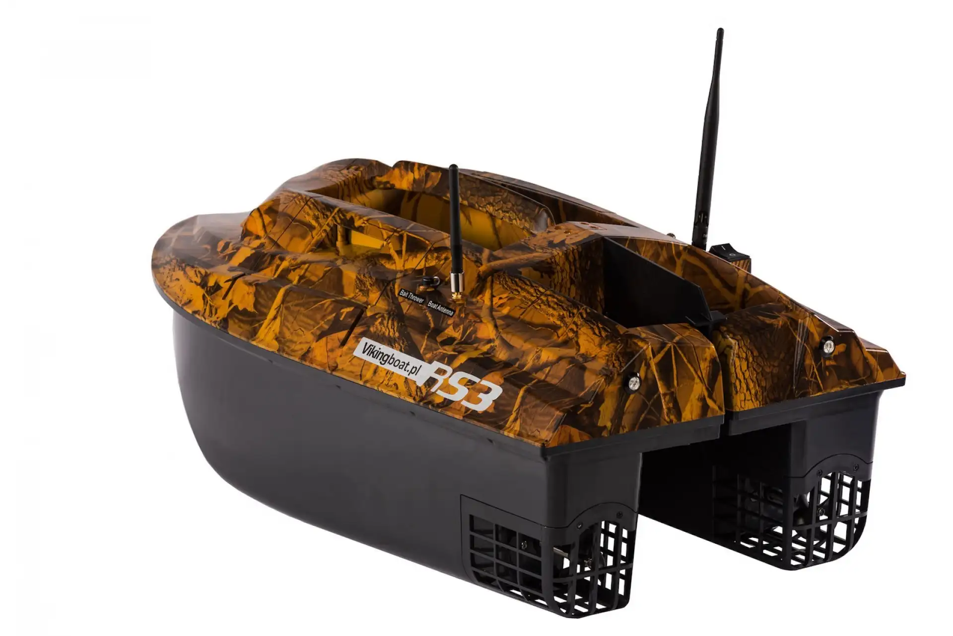 Viking Boat RS3 CAMO  - (Echosonda TAB500 na Telefon + Rozrzutnik Zanęty)