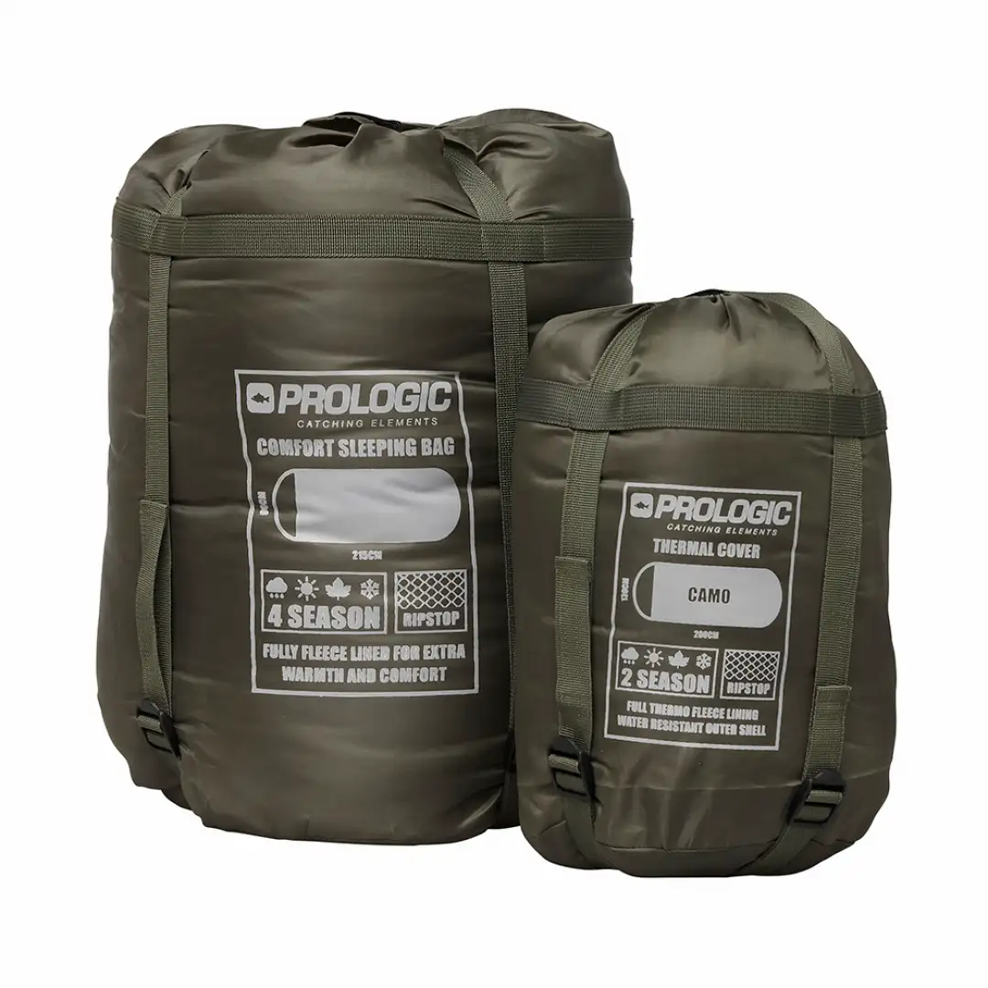 Prologic Element Comfort Sleeping Bag & Thermal CAMO Cover 5 Season