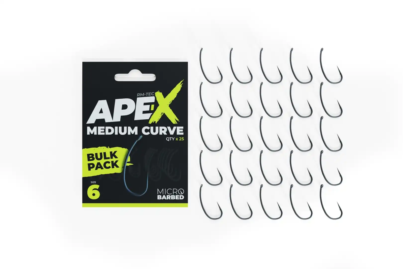 RidgeMonkey Ape-X Medium Curve Barbed Bulk Pack 