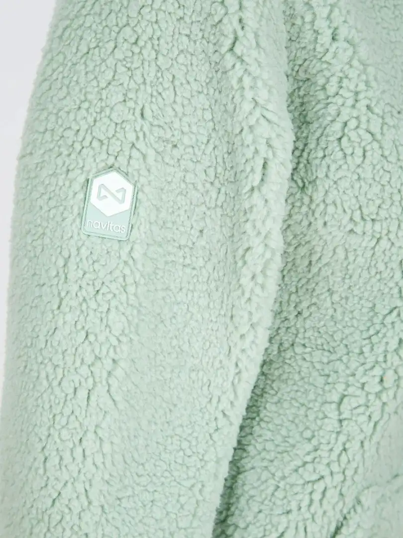 NAVITAS Womens Sherpa Pullover - Light Green S