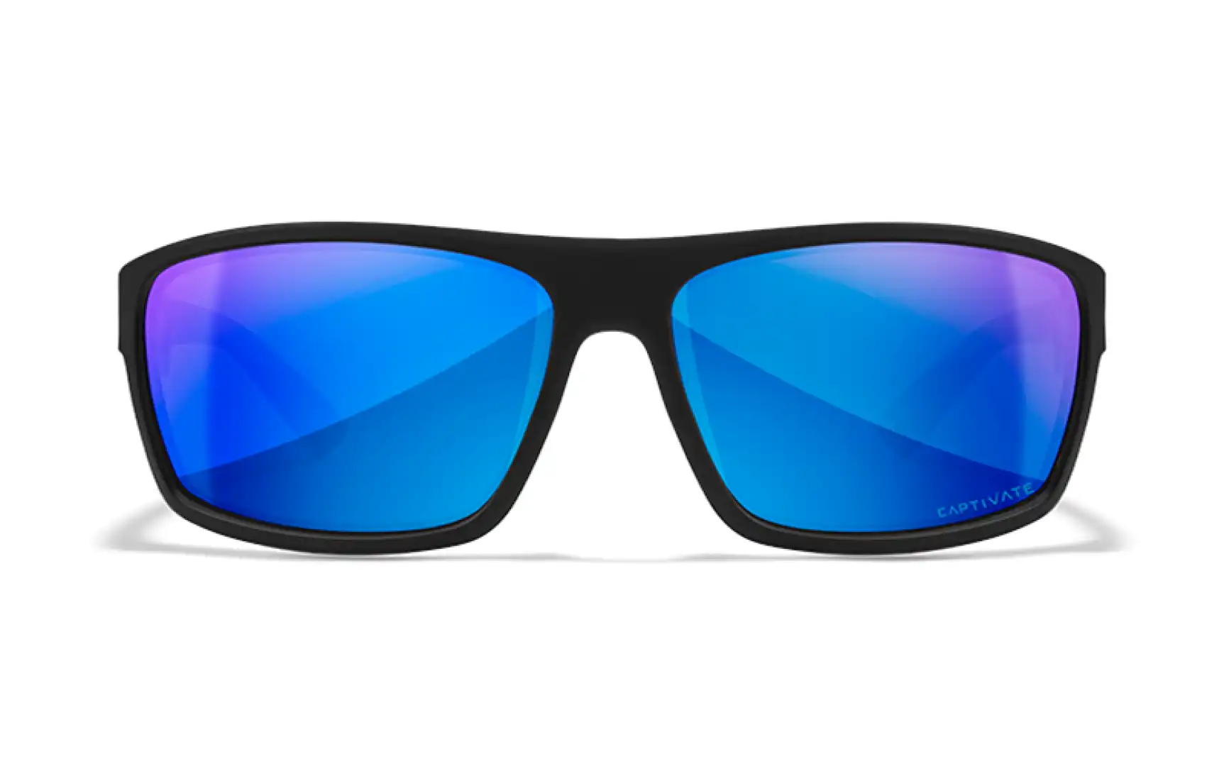 WileyX PEAK Captivate Pol Blue Mirror Grey Matte Black Frame Captivate Pol Blue Mirror Grey