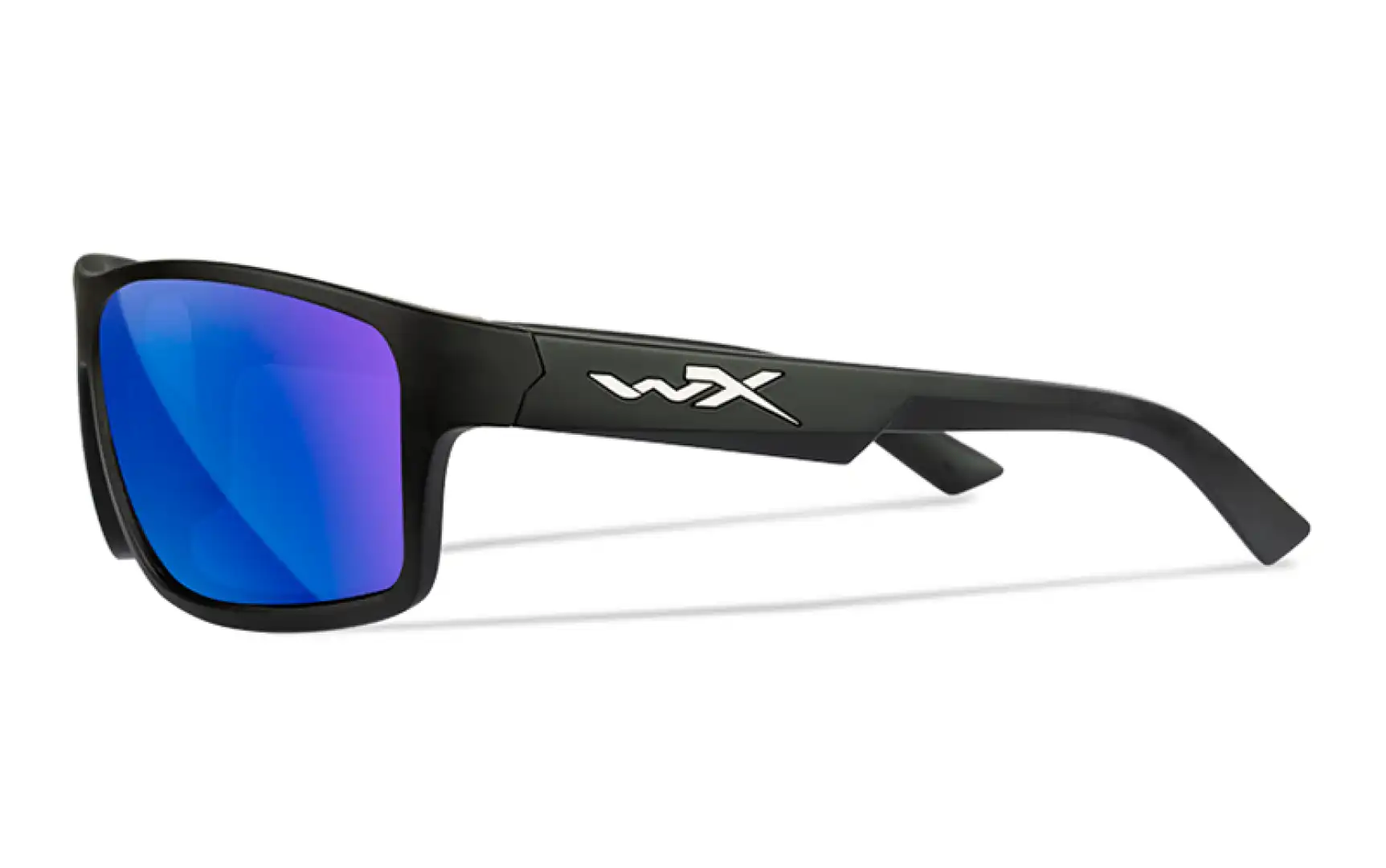 WileyX PEAK Captivate Pol Blue Mirror Grey Matte Black Frame Captivate Pol Blue Mirror Grey