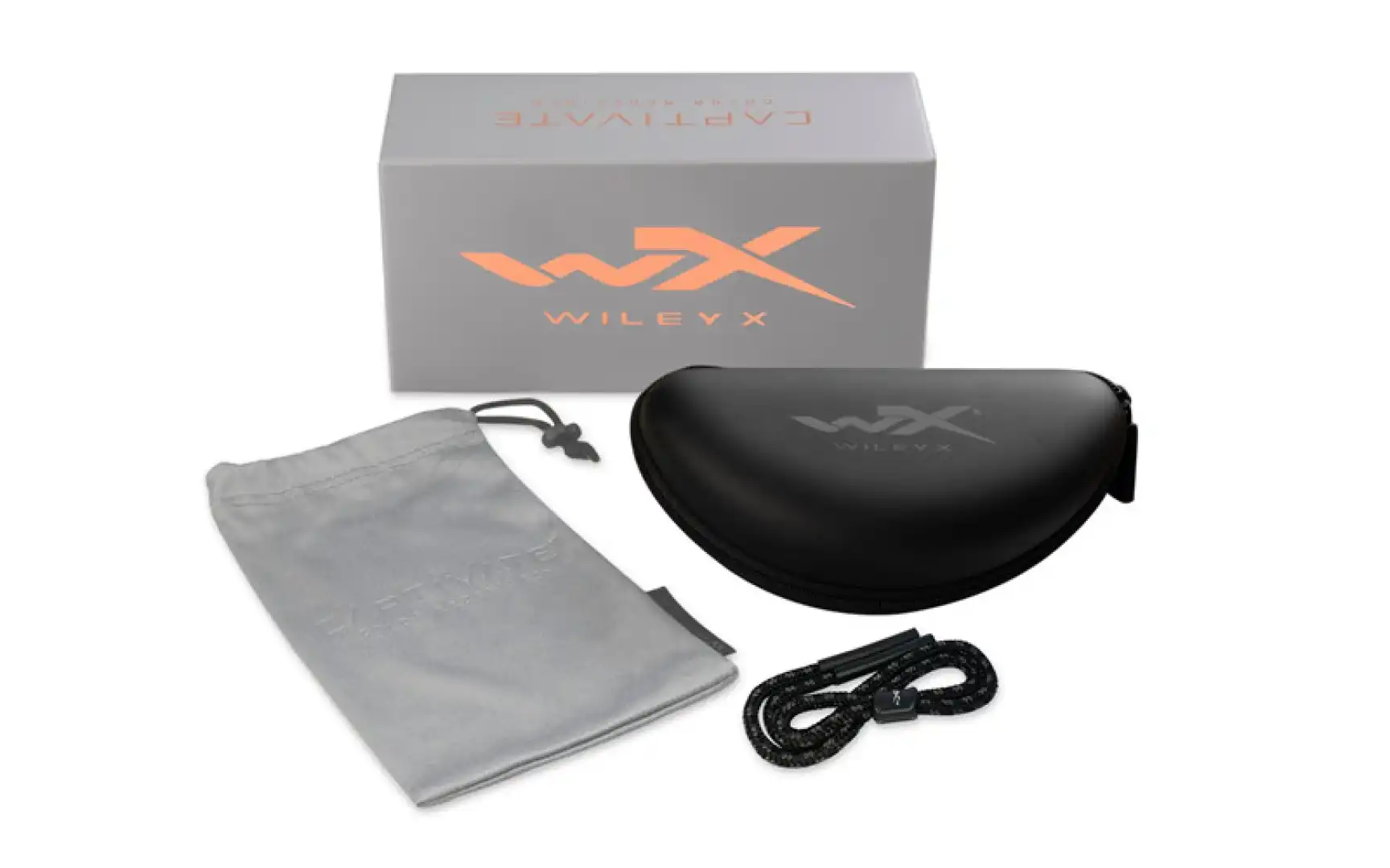 WileyX PEAK Captivate Pol Blue Mirror Grey Matte Black Frame Captivate Pol Blue Mirror Grey