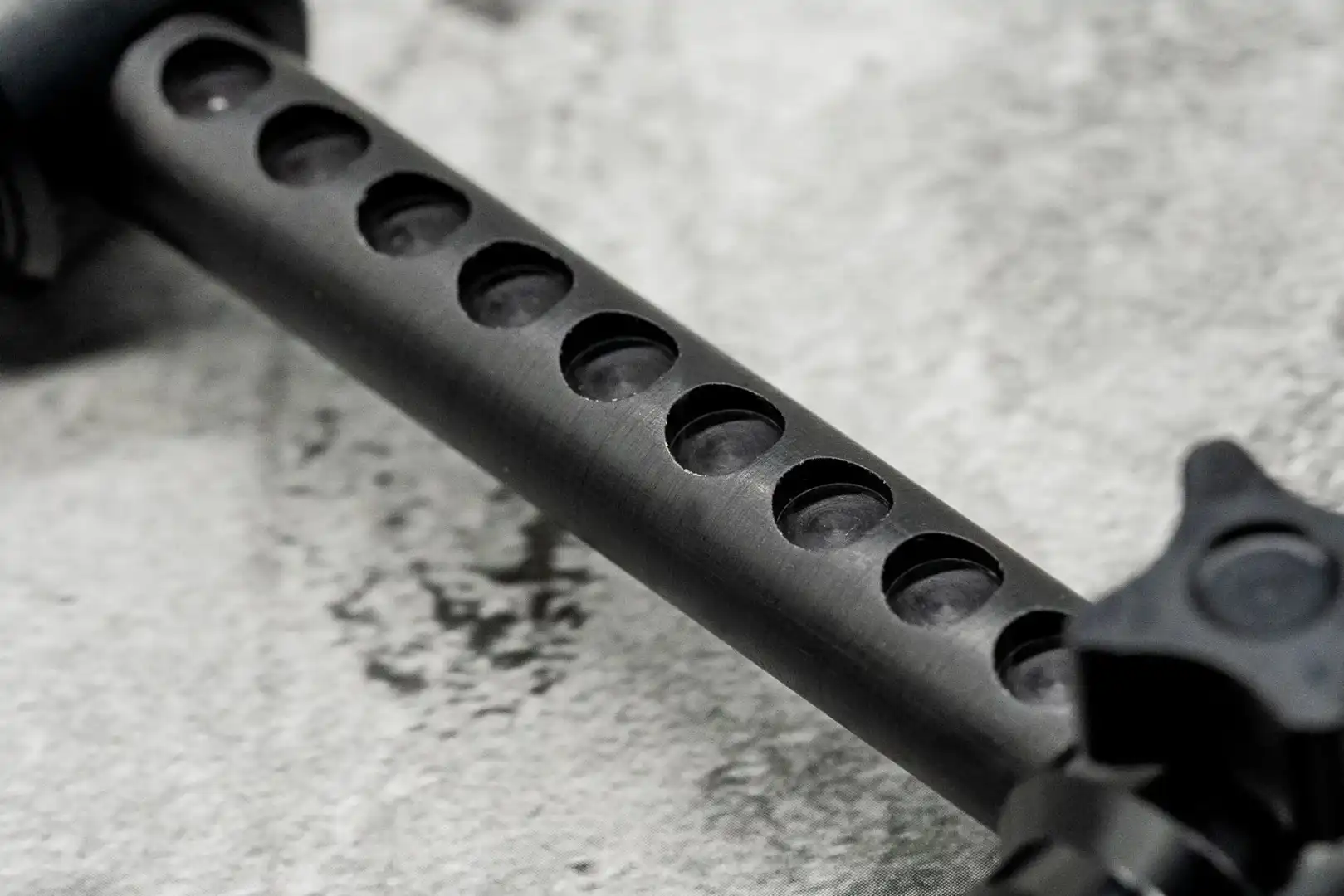 One More Cast Elbowz Black Anodised Aluminium 2 Rod Buzzbars Standard  (8 in &amp; 7 in)