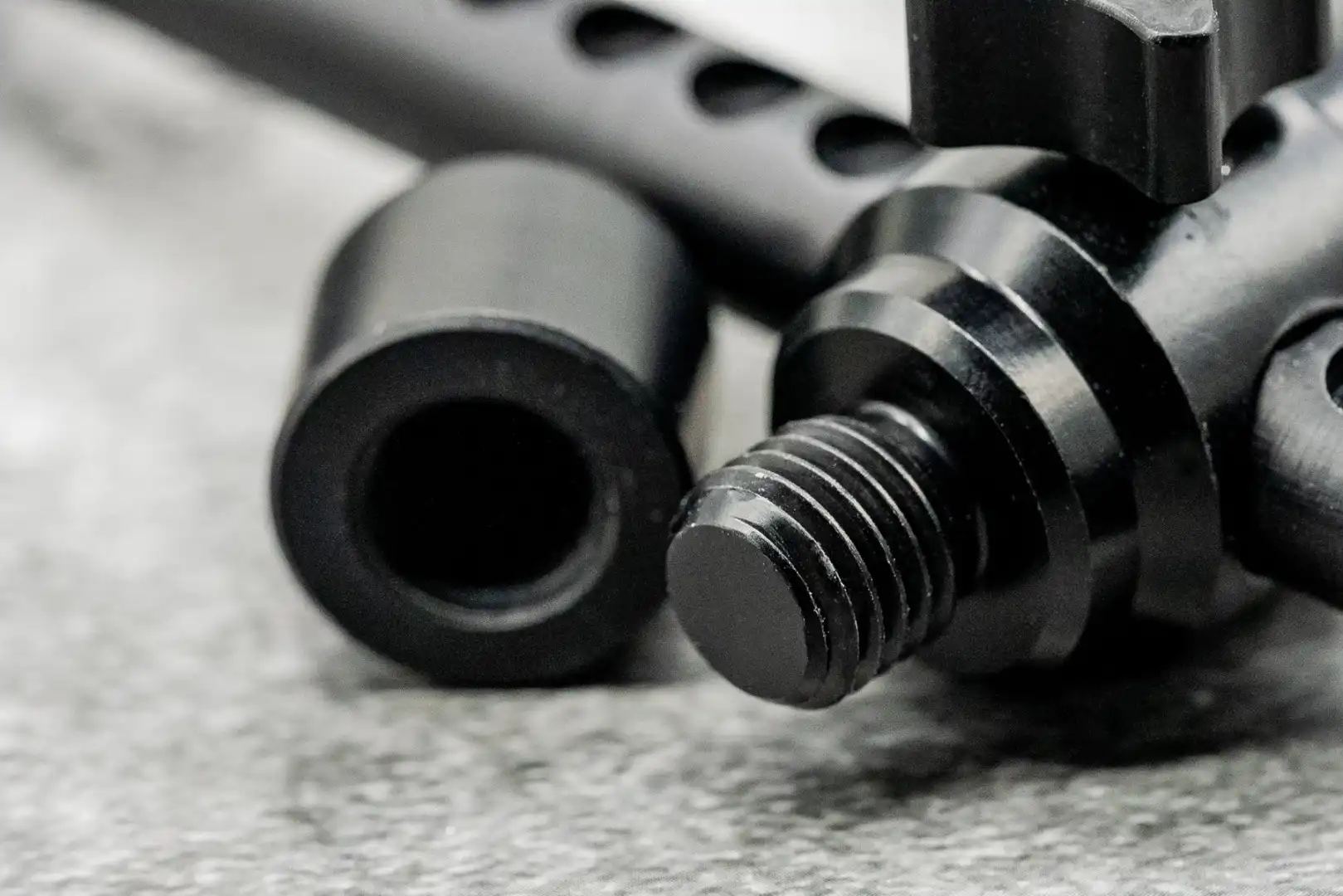 One More Cast Elbowz Black Anodised Aluminium 2 Rod Buzzbars Standard  (8 in &amp; 7 in)