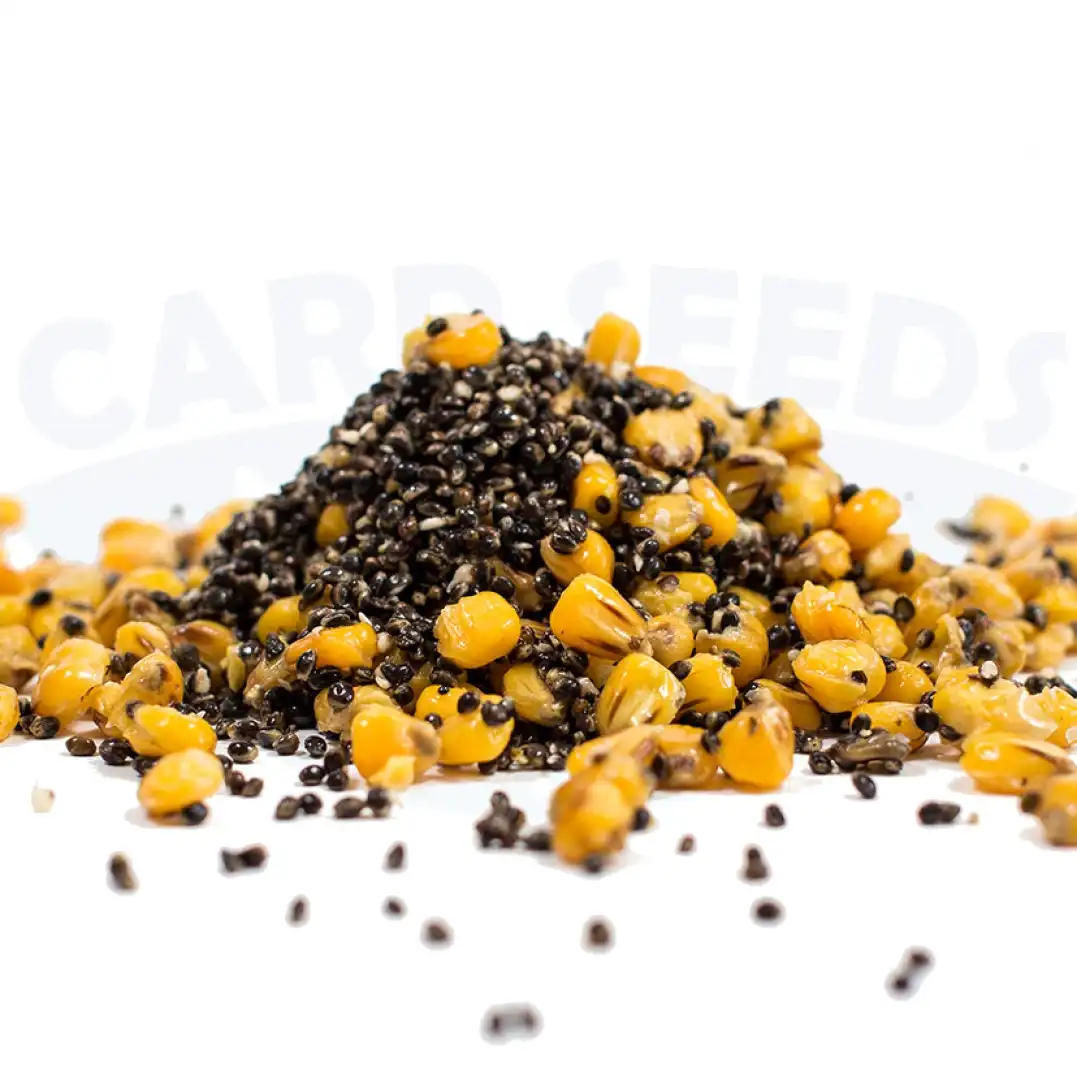 Carp Seeds Mix - Konopie, Kukurydza - Truskawka