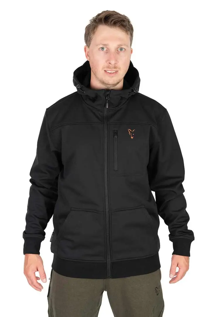 Fox Collection Soft Shell Jacket - Black & Orange  S