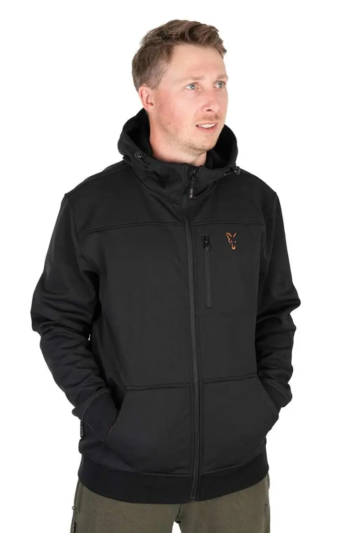 Fox Collection Soft Shell Jacket - Black & Orange  S