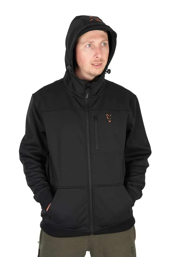 Fox Collection Soft Shell Jacket - Black & Orange  S