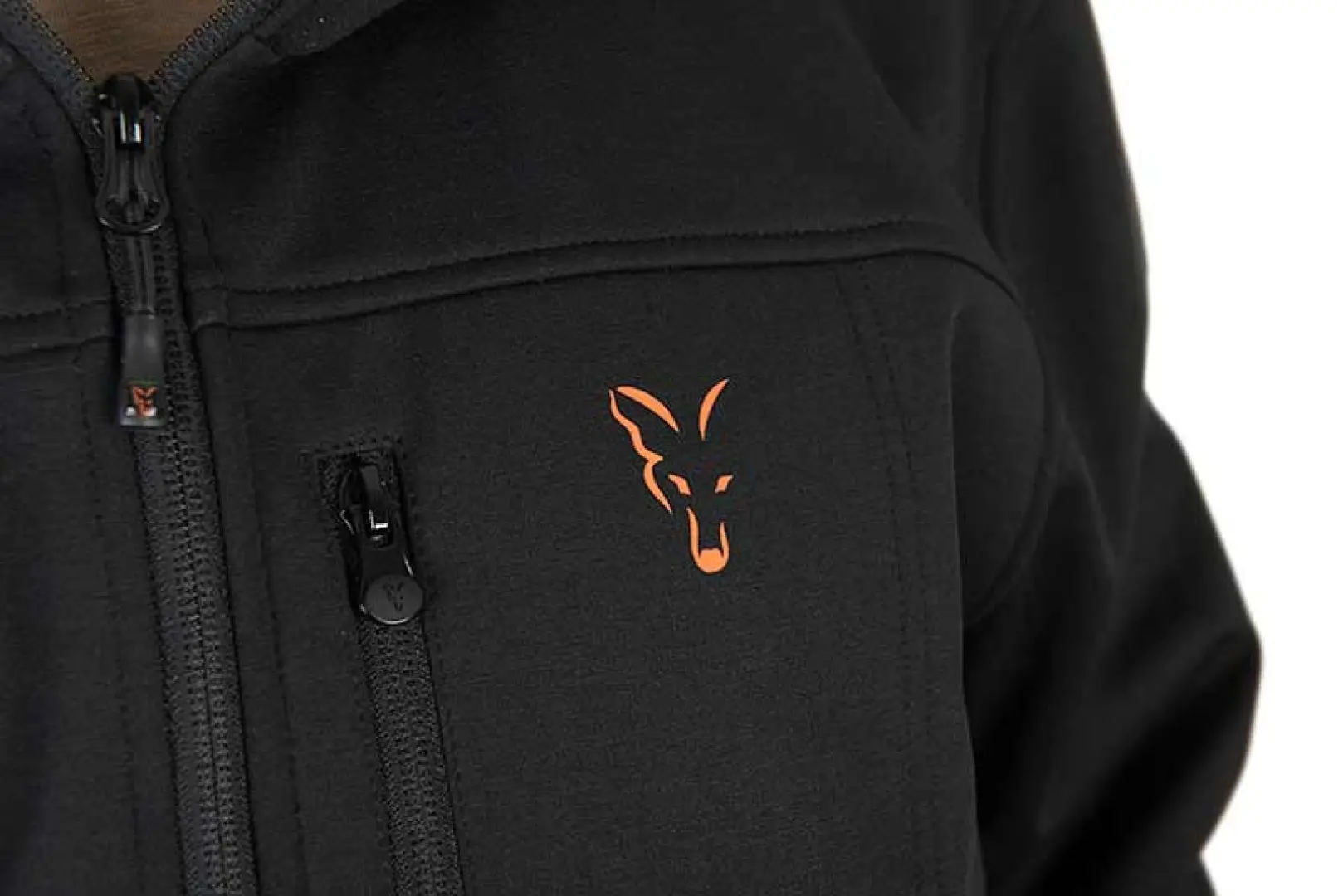 Fox Collection Soft Shell Jacket - Black & Orange  S