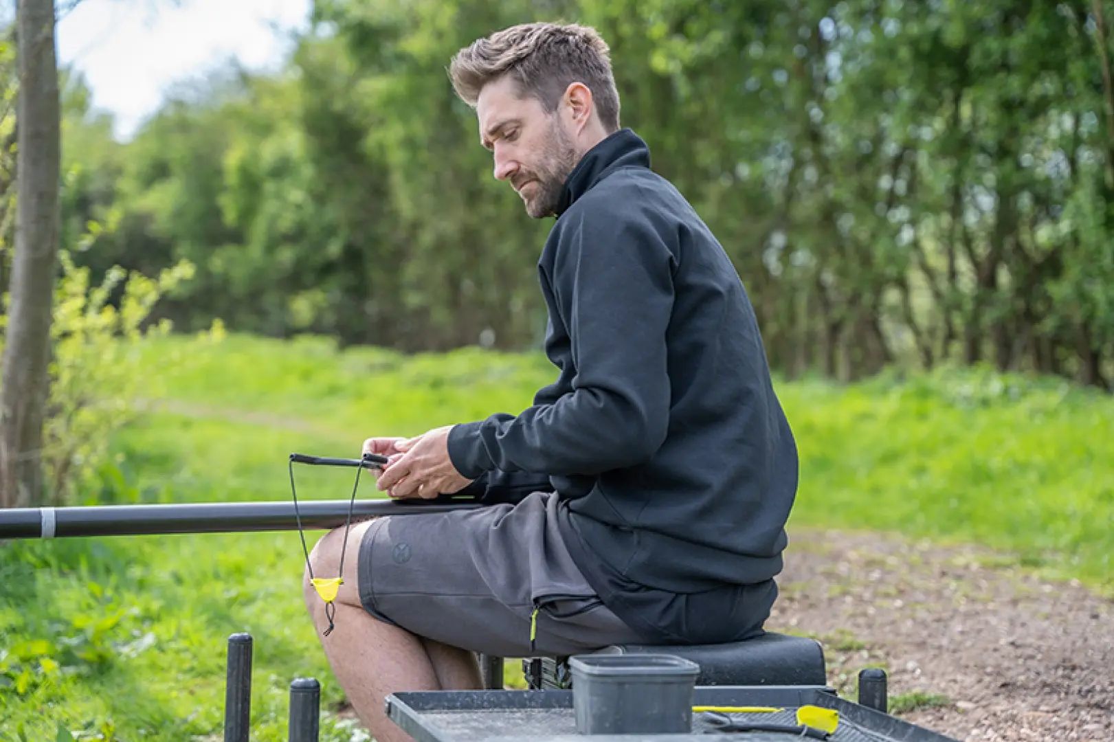 Matrix Joggers Shorts Grey/Lime - Black Edition Range M