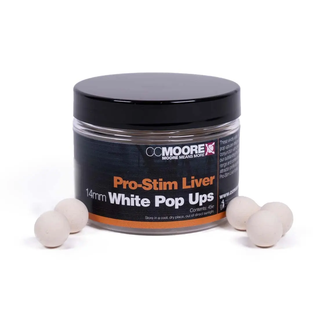 CCMoore Pro-Stim Liver  Pop Ups - White
