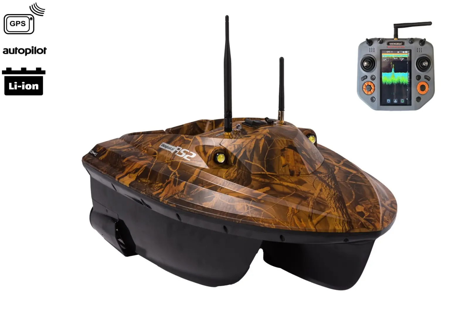 Viking Boat RS2 CAMO - (Echosonda All in One w Pilocie) Camo