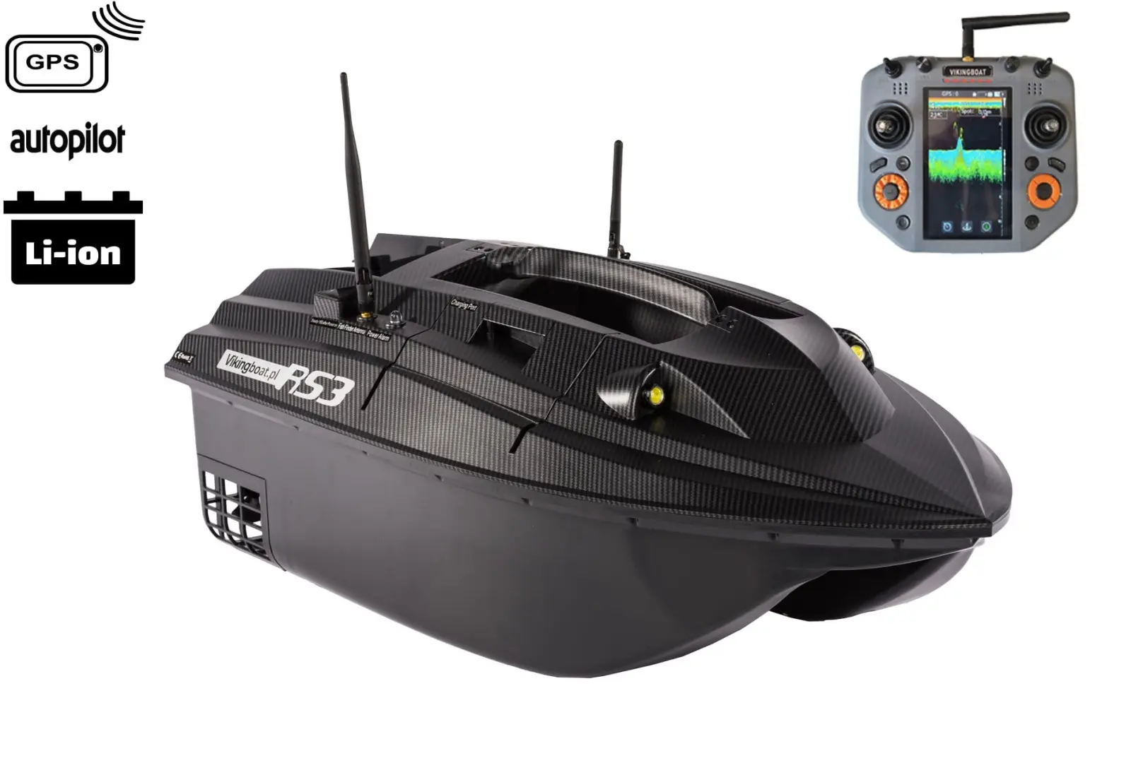 Viking Boat RS3 Carbon - (Echosonda All in One w Pilocie)