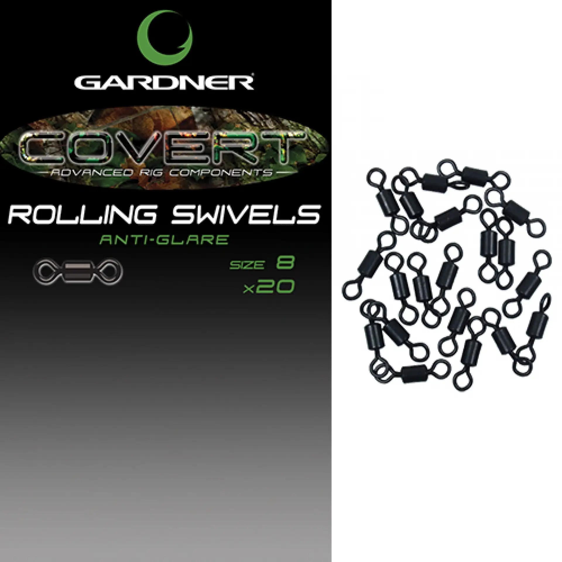 Gardner Covert Rolling Swivels 8 20 sztuk