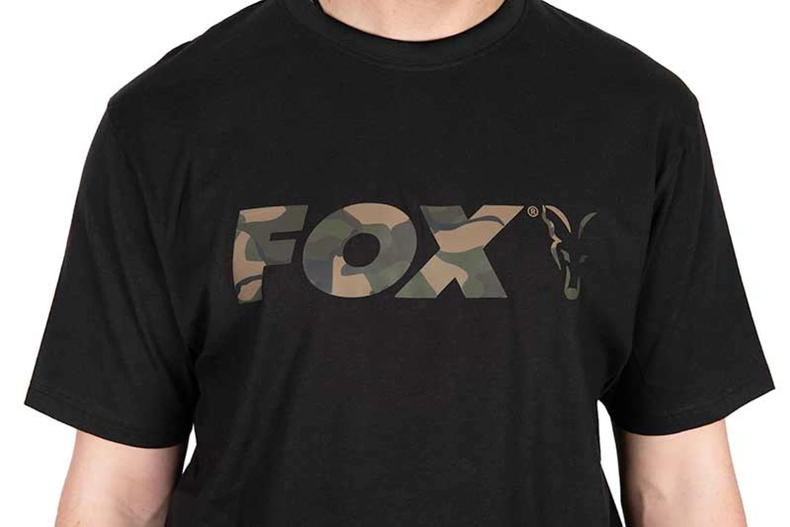 Fox Black / Camo Logo T-Shirt L
