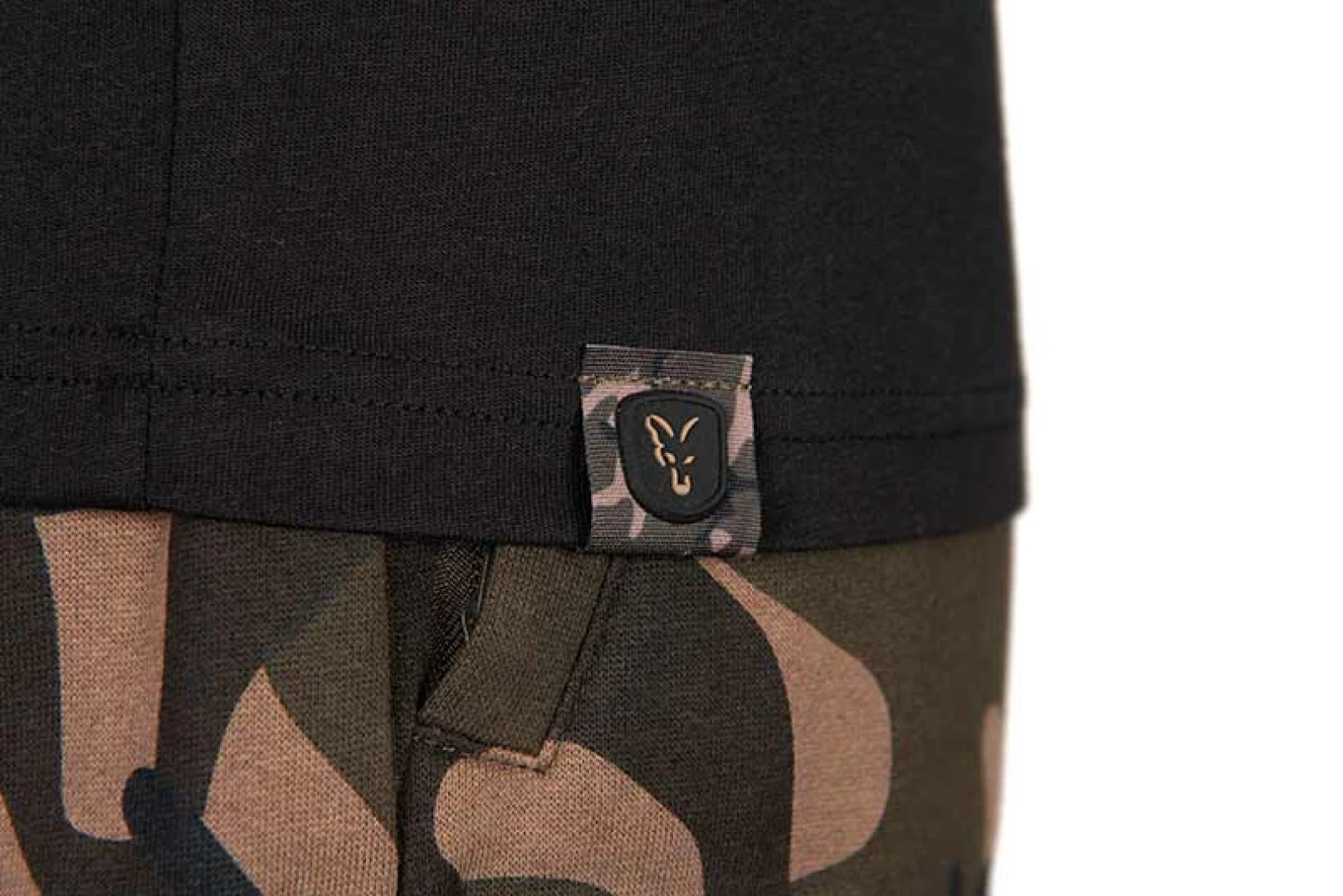 Fox Black / Camo Logo T-Shirt L