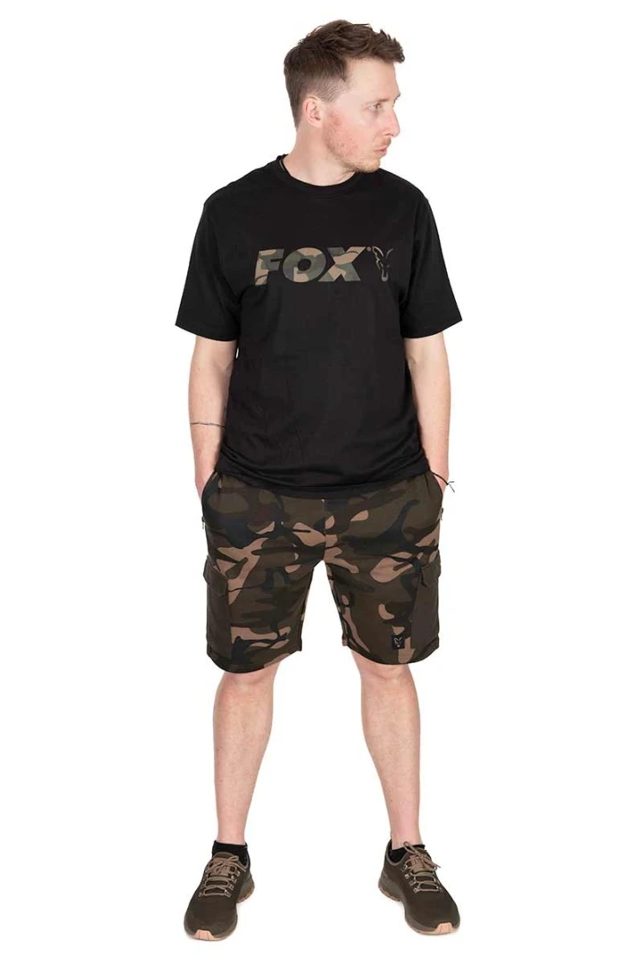 Fox Black / Camo Logo T-Shirt L