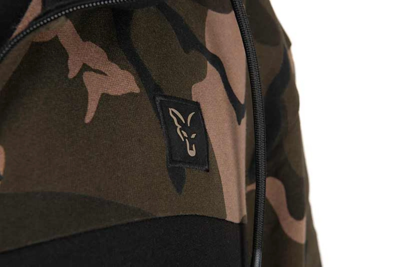 Fox LW Black / Camo Split Zip Hoody XXXL