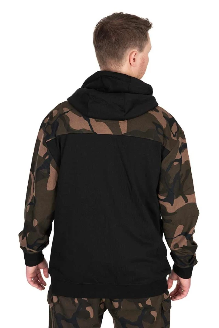 Fox LW Black / Camo Split Zip Hoody XXXL