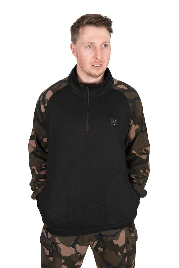 Fox LW Black / Camo QTR Zip XL
