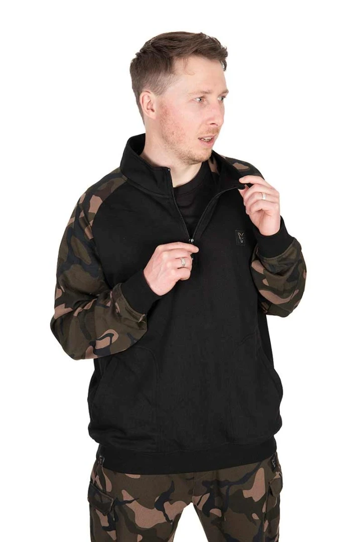 Fox LW Black / Camo QTR Zip XL