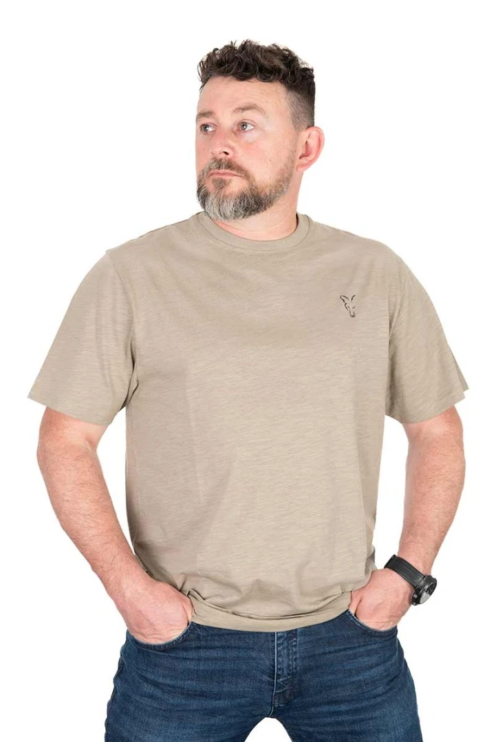 Fox LW Khaki Large Print T-Shirt S