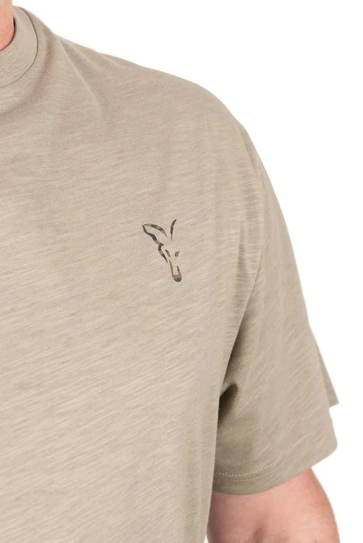Fox LW Khaki Large Print T-Shirt S