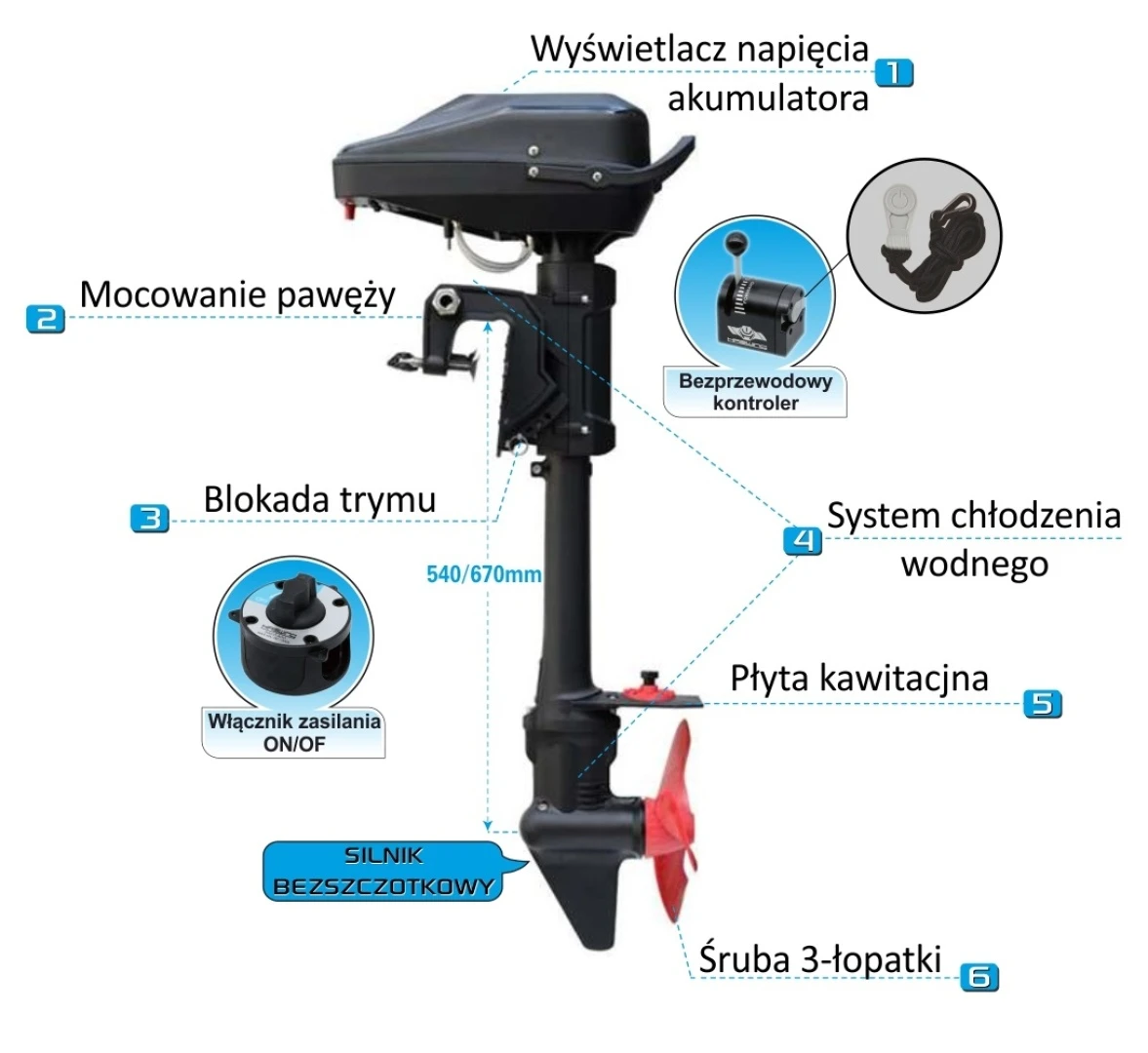 Haswing ARMADA 8.0F - Silnik Elektryczny