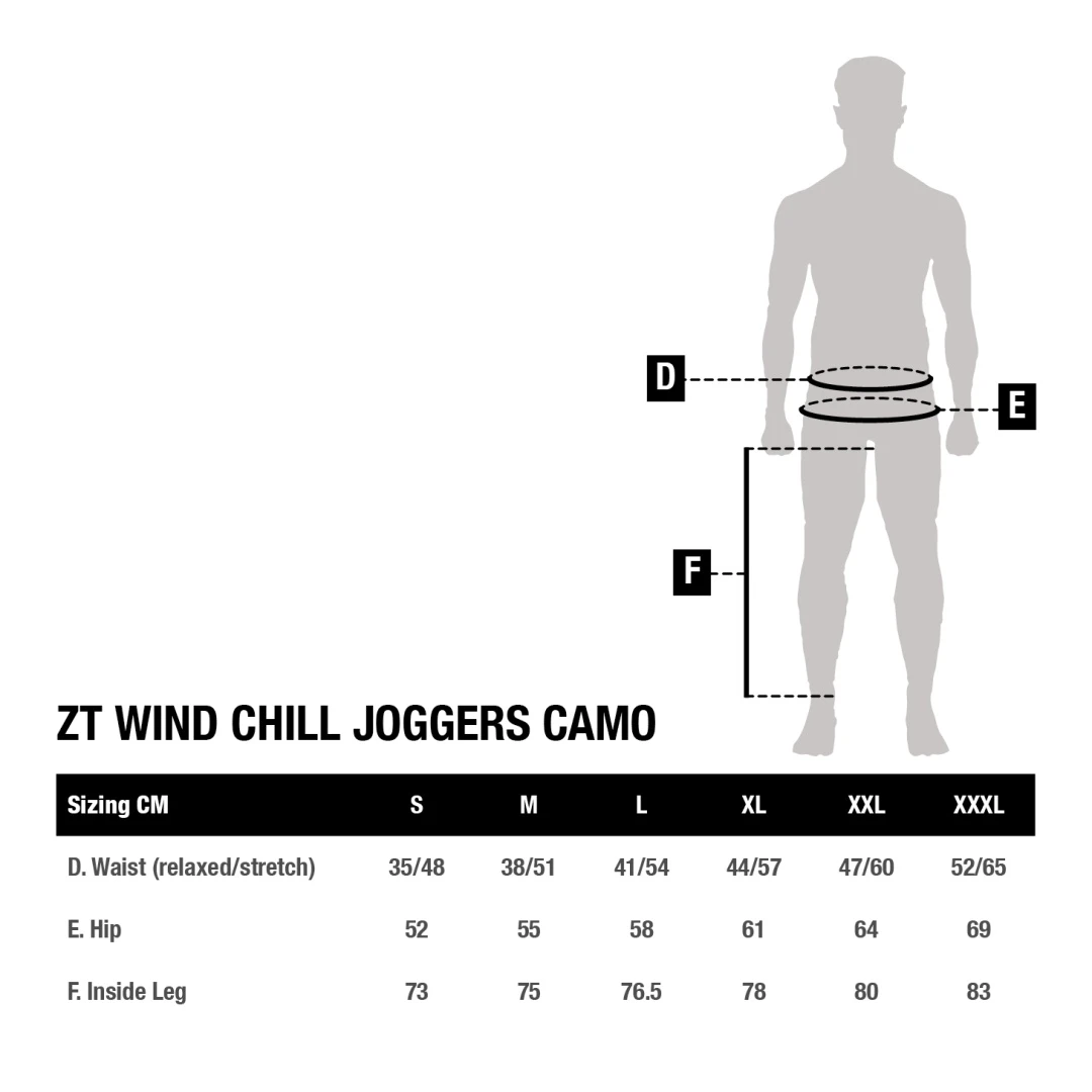 Nash Zero Tolerance Wind Chill Joggers Camo M