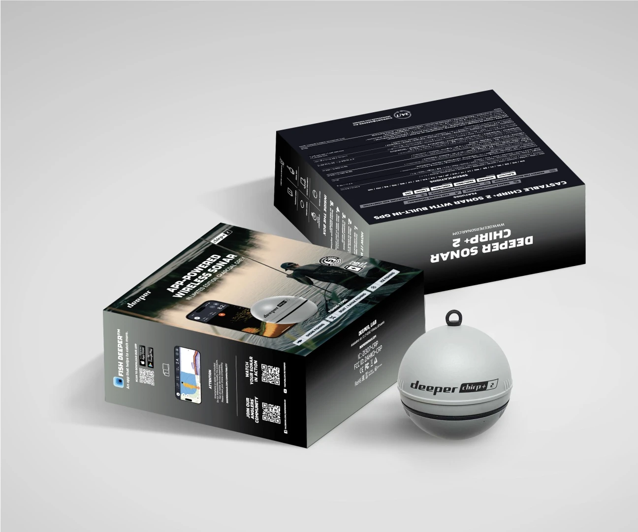Deeper Echosonda CHIRP+ 2 Arctic Grey  - Edycja Limitowana Jesień/Zima 2024