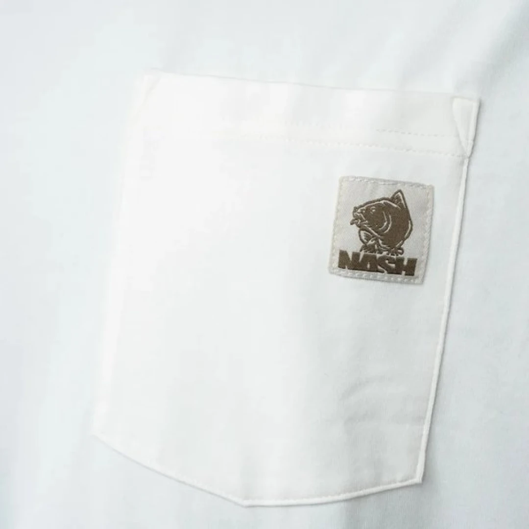 Nash Make It Happen Badge Pocket T Shirt - Ecru XL