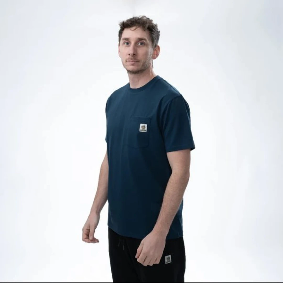 Nash Make It Happen Badge Pocket T Shirt - Navy Blue XXXL