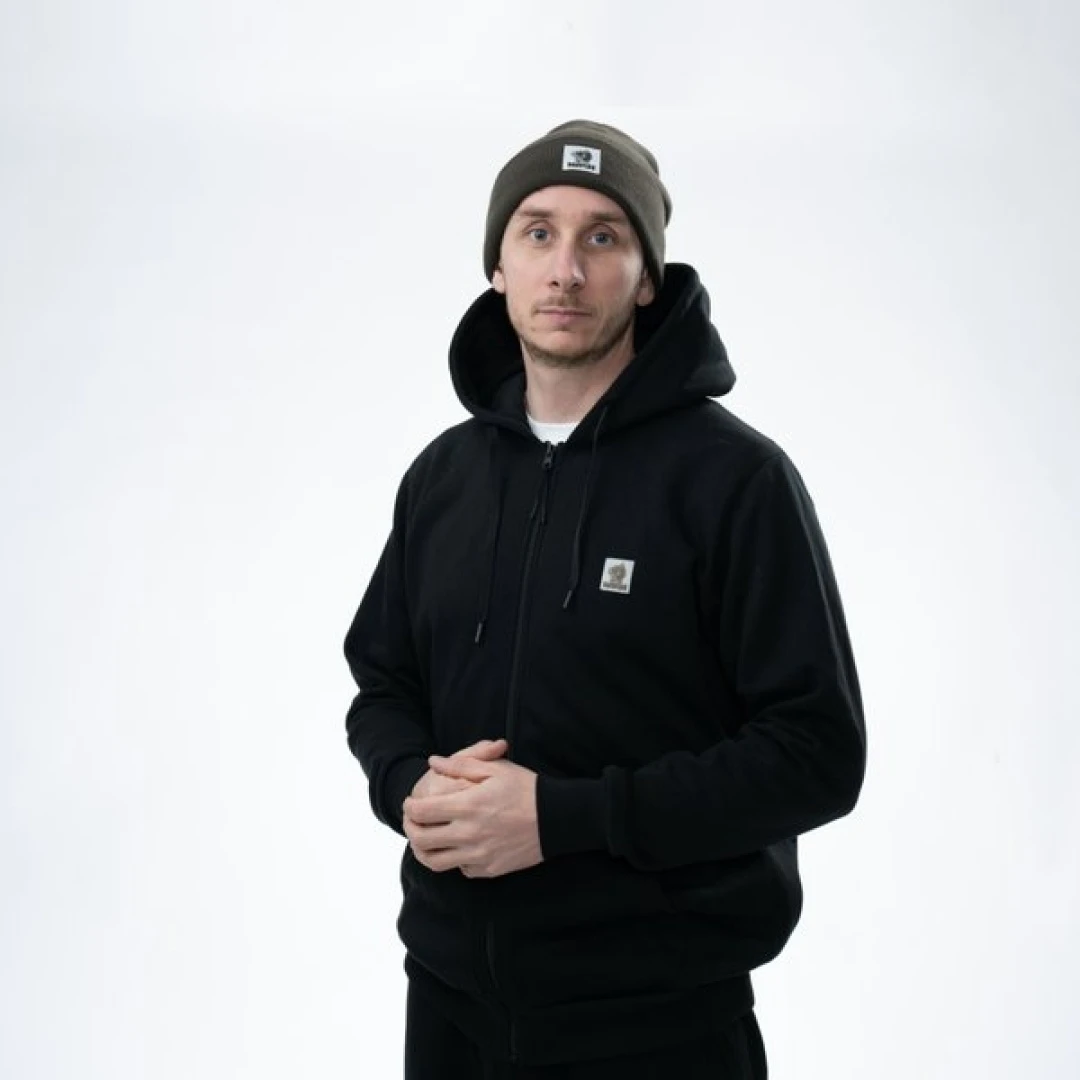 Nash Make It Happen Badge Zipped Hoody - Black L