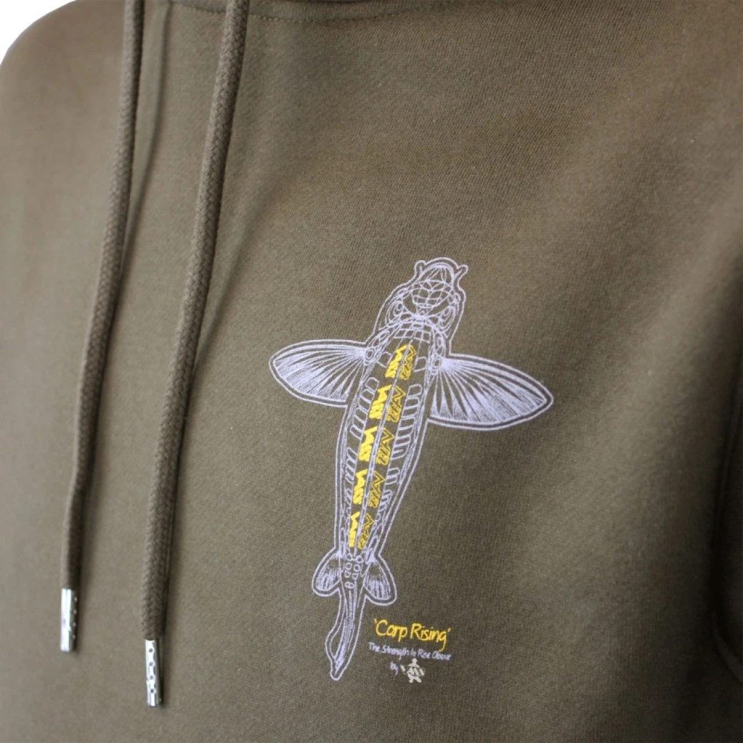 Vass Carp Rising Hoody - Khaki