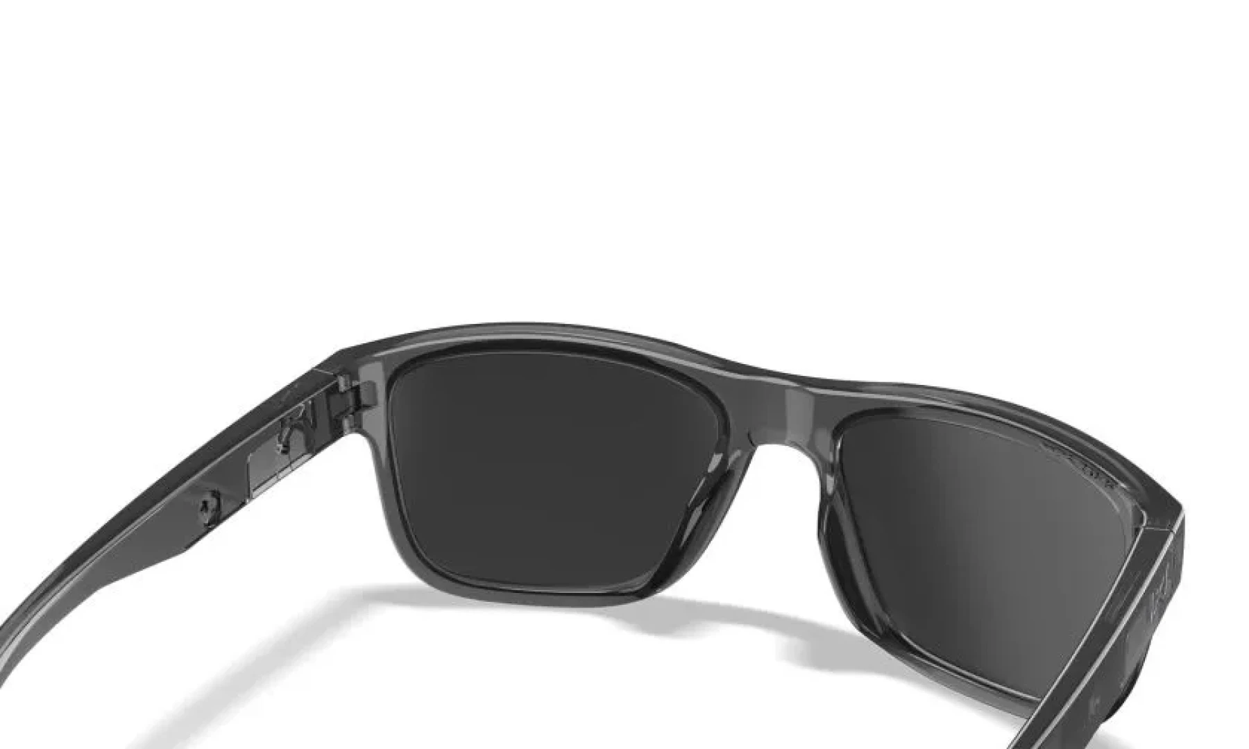WileyX OVATION Captivate Polarized Blue Mirror Smoke Grey Gloss Crystal Dark Grey Frame 