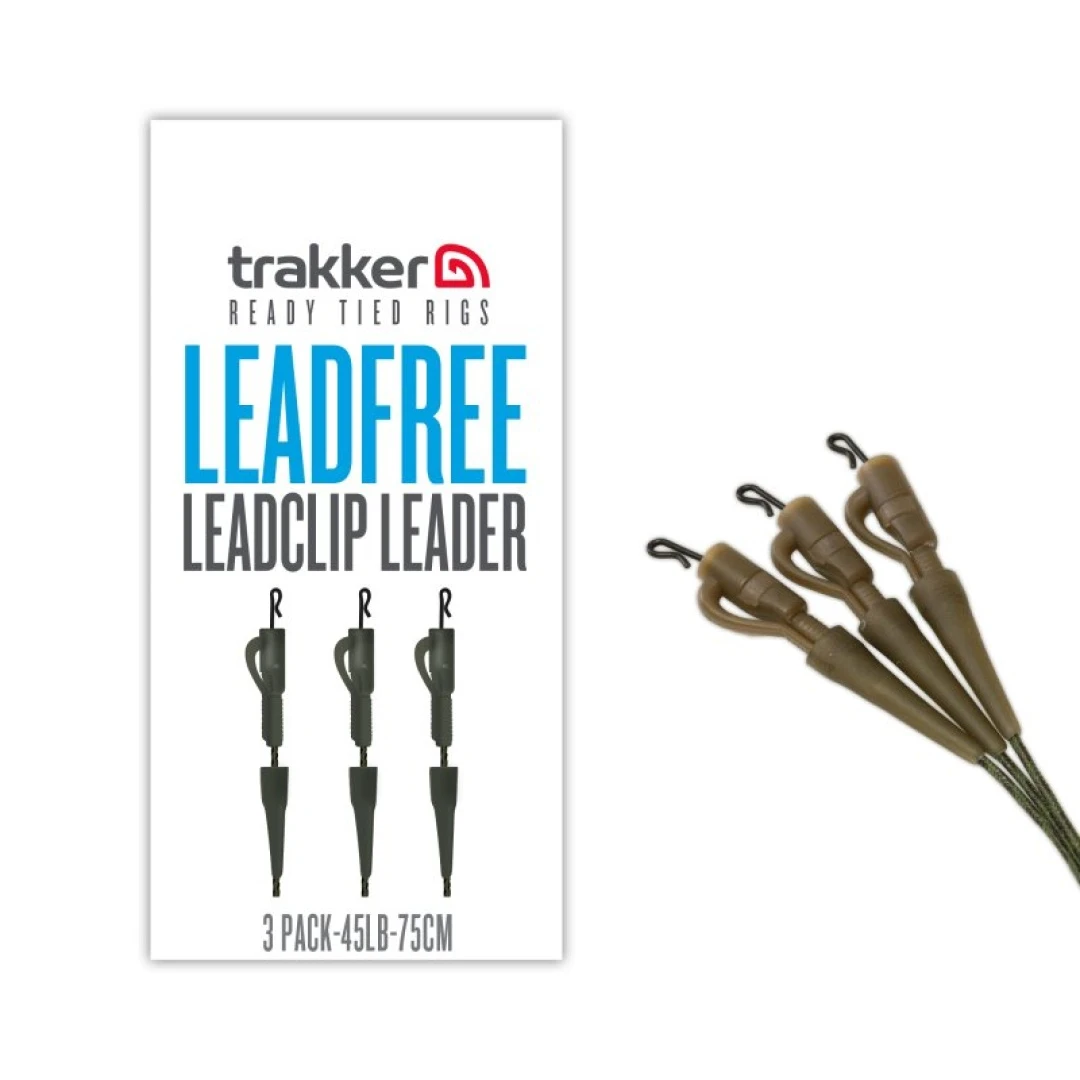 Trakker Leadfree Leadclip Leader 3 Pack (75cm)  75cm / 45lb