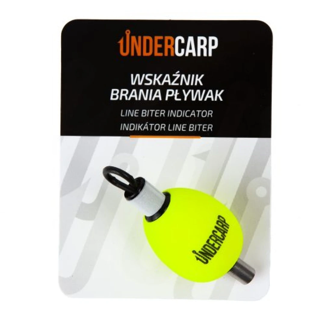 UnderCarp Line Biter - Wskaźnik Brania Pływak - Żółty Neon