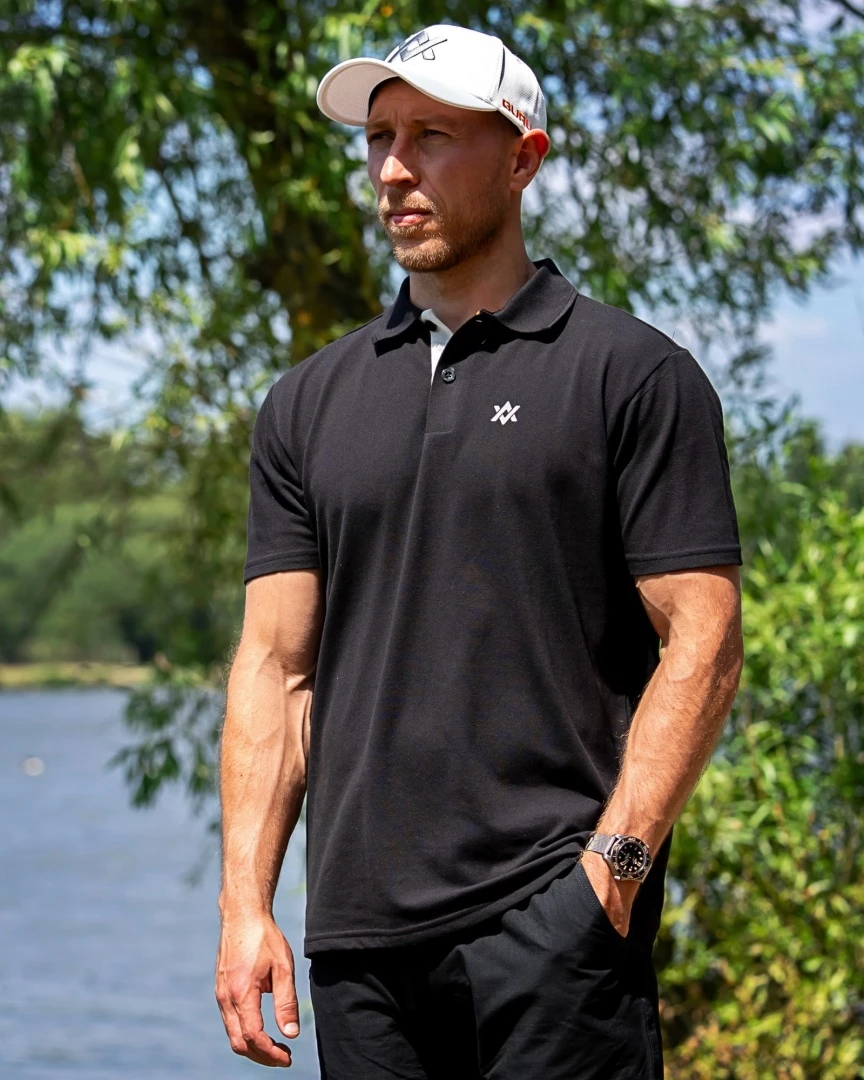 GURU Aventus Polo - Black/Grey 