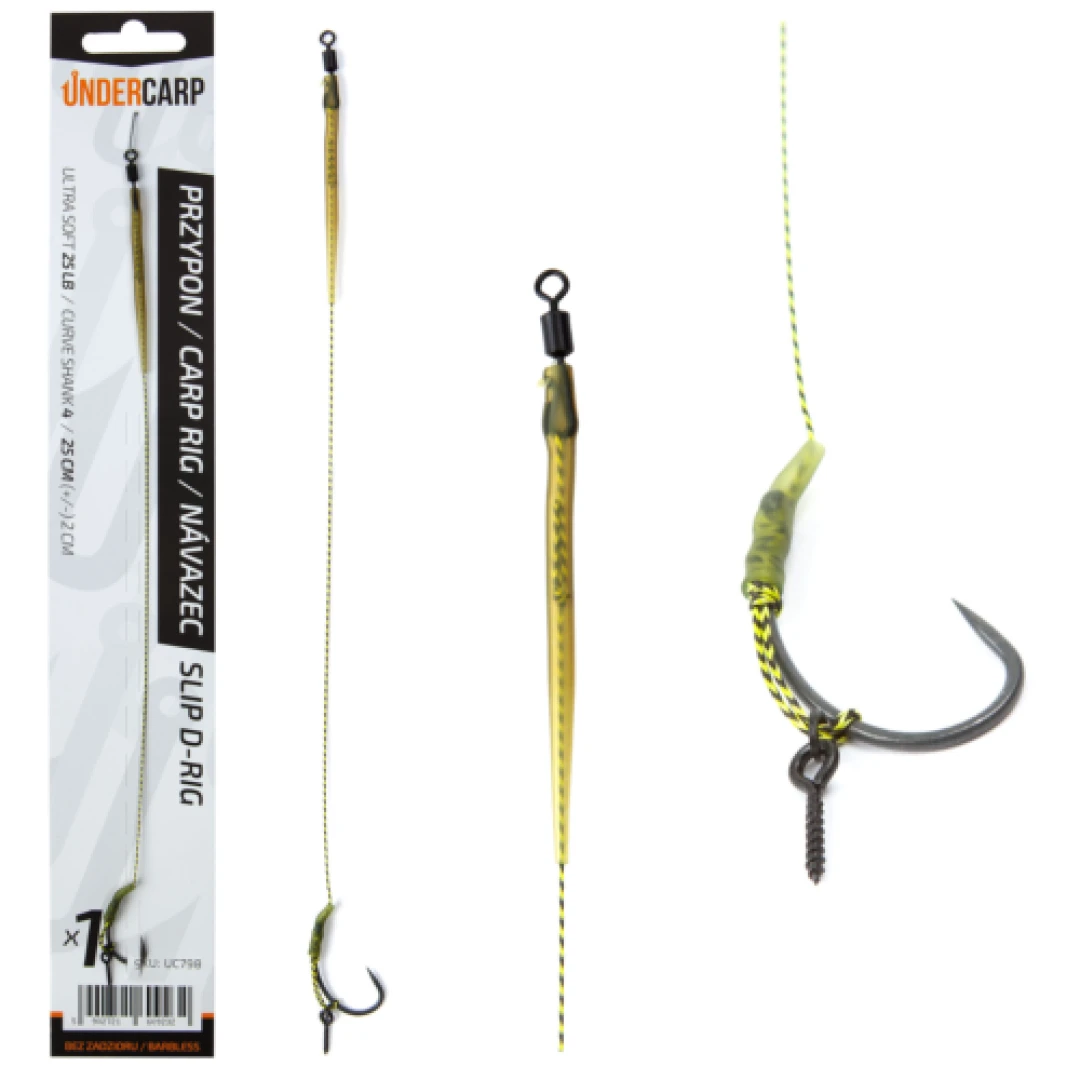UnderCarp Slip D-rig  - Przypon karpiowy (bezzadziorowy)